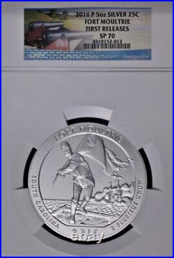 2016-P Fort Moultrie ATB 5 Ounce Silver NGC SP70 National Treasure