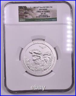 2016-P Shawnee 5 oz Silver ATB NGC SP70 First Releases