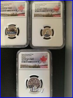 2018 Canada Silver Proof Set NGC PF70UCAM Beautiful 7 Coin Set Of Perfect Coins
