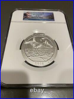 2018 P 5 Oz Silver Cumberland Island Ngc Sp 70 First Releases