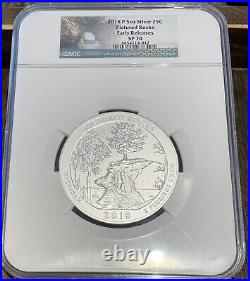 2018 P Pictured Rocks Silver 5oz 25C SP 70 NGC America the Beautiful ATB