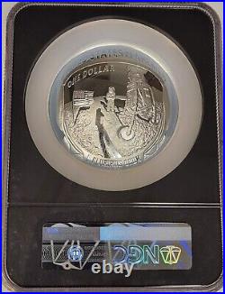2019 P Apollo 11 50th Anniversary 5 oz Proof Silver Coin NGC PF70 UC FDOI