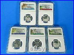 2019 S 10-Coin Silver Proof Set NGC Pf 70 Ultra Cameo Beautiful Set