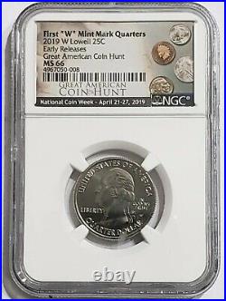 2019-W 25C LOWELL NGC MS66 Early Releases Coin