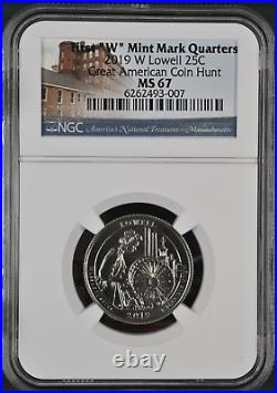 2019-W Lowell 25c NGC MS67 Great American Coin Hunt