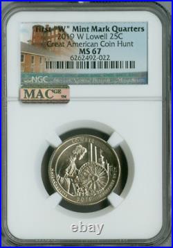 2019 W Lowell Park Quarter NGC MS67 MAC Spotless Great American Coin Hunt ECC
