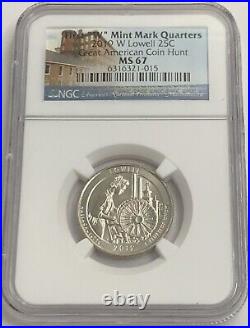 2019 W Ngc Ms67 Lowell Washington Quarter 25c Great American Coin Hunt Clad