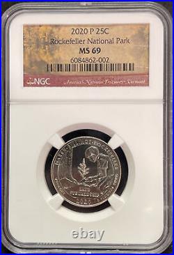 2020 P Marsh Billings Rockefeller NP Quarter 25c NGC MS 69 ENN Coins