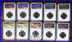2020 P&d 10 Coin Quarter 25c Complete Set Ngc Ms68 First Releases Samoa Weir All