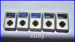2020 W Complete 5 Coin Quarter Set Graded By Ngc Ms67 #305