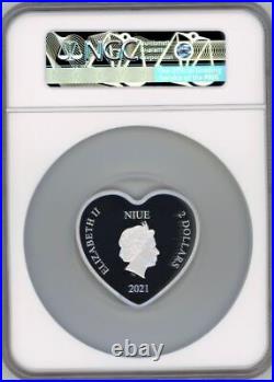 2021 Niue $2 Disney Beauty and the Beast 1oz Silver Coin NGC PF 70 FR