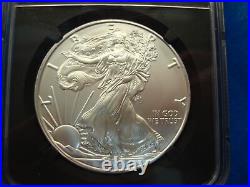 2021 Silver Eagle T-1 Ms70 First Day John Mercanti Beauty