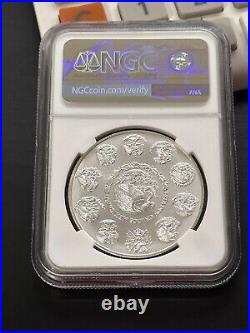 2022 Mexico 1 oz Silver Libertad MS-70 NGC (ER, Coat of Arms) Beautiful Coin