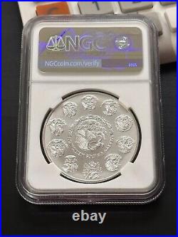 2022 Mexico 1 oz Silver Libertad MS-70 NGC (ER, Coat of Arms) Beautiful Coin