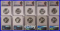 2022 P NGC MS 67 Women Quarter 5 Coin Set 25c Maya Sally Wilma Nina Anna