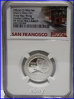 2022-S Limited Edition Silver Proof American Women 5-Coin Set NGC PF70 Ultra Cam