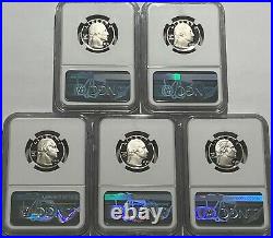 2022 S Ngc Pf70 Clad Proof American Woman 5 Coin Quarter Set First Release Fr