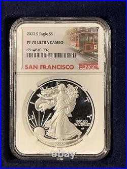 2022-S Silver Eagle NGC PF70 Ultra Cameo with Trolley Label get this beauty now