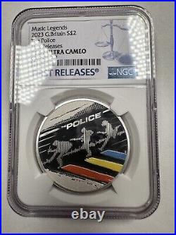 2023 GB Music Legends The Police S£2 PF69 Ultra Cam 1oz Colorized First Releases