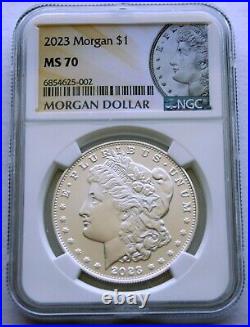 2023 Morgan Silver Dollar NGC MS-70 Actual Coin Shown OGP COA None Higher BEAUTY