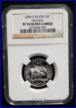 (5) Set 2012S Silver 25C Quarter America The Beautiful NGC PF70 Ultra Cameo