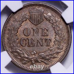 BU 1867 Indian Head Cent Penny NGC MS62 BN Some Red, Beautiful Coin! KEHM