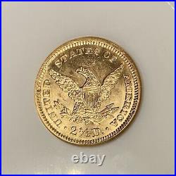 BU 1906 Gold Liberty Quarter Eagle NGC MS63 Old Fat Holder Beautiful Coin! AFNM