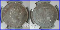 Beautiful 1869 Copper-Nickel Coin Jamaica Half Penny Queen Victoria NGC MS 62