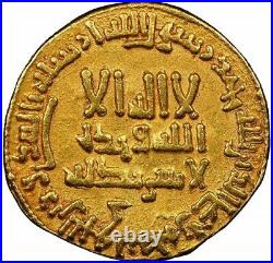 Beautiful 782 AD Islamic Coin Abbasid Gold Dinar Al-Mahdi 165 AH NGC AU 55