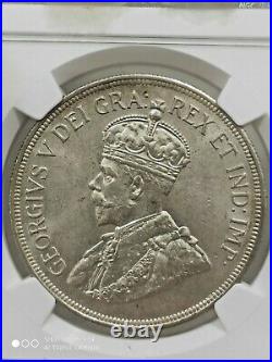 CYPRUS 45 Piastres 1928 in MS64 NGC A beautiful lustrous silver crown coin