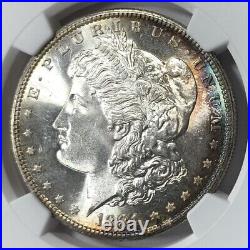 GEM BU 1881-S Morgan Silver Dollar NGC MS65 Beautiful Coin Stunning Color ANNM