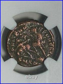 Heirloom Ancient Roman Ngc Certified Two Coin Set In Beautiful Blue Display Case