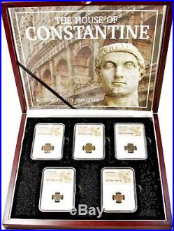 House of Constantine, A Collection of Five NGC Certified Coins & Beautiful Box