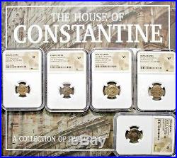 House of Constantine, A Collection of Five NGC Certified Coins & Beautiful Box