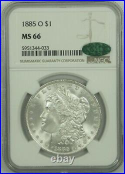 MS66 1885-O CAC Morgan Silver Dollar Frosty Bright & Beautiful