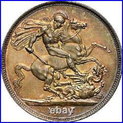 NGC MS63 Beautifully toned 1887 Victoria crown coin