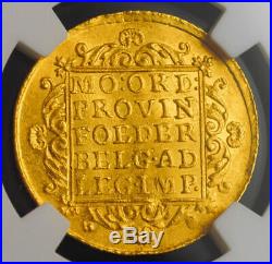 Netherlands 1780 Gold Coin Ducat Holland NGC MS61 BEAUTIFUL