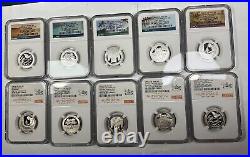 Ngc Pf69 Ultra Cameo 2020 S Silver And Clad 10 Coin Quarter Set