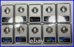 Ngc Pf69 Ultra Cameo 2020 S Silver And Clad 10 Coin Quarter Set