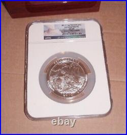Price Reduced 2010 America the Beautiful SILVER 5 OUNCE COINS In Wooden Box
