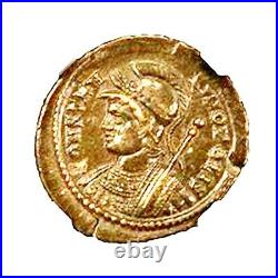 Roman Constantinopolis Coin NGC Certified Choice AU Beautiful Wood Box & Story