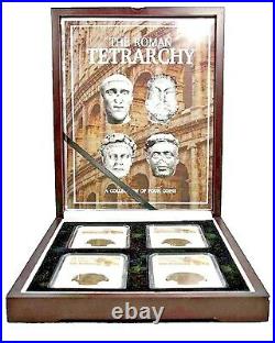 The Roman TetrarchyA Collection of Four NGC-Slabbed Coins With Beautiful Box